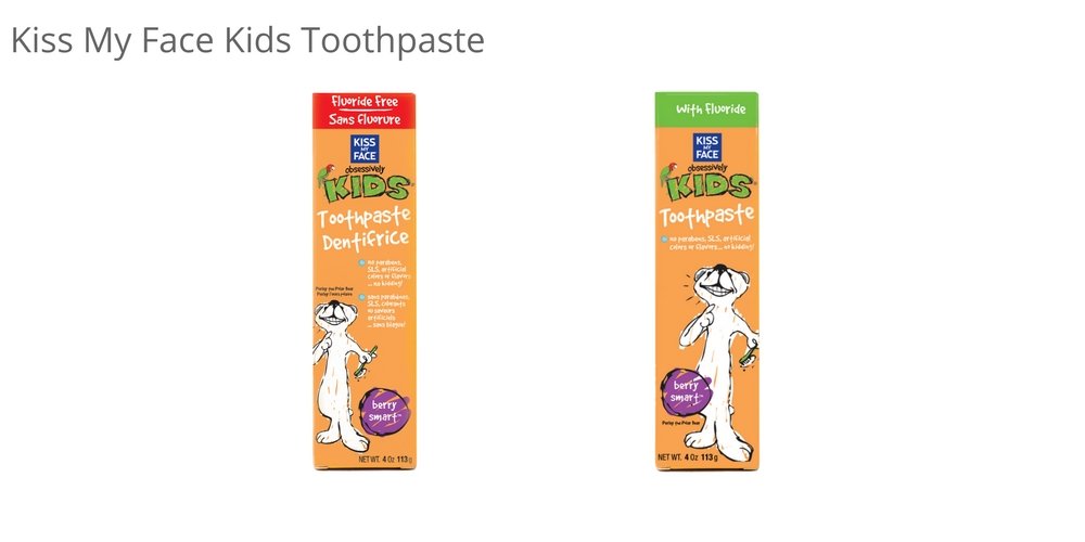 Kiss My Face Kids Berry Smart Gel Toothpaste - SLS and Fluoride Free - Removes Plaque And Prevents T