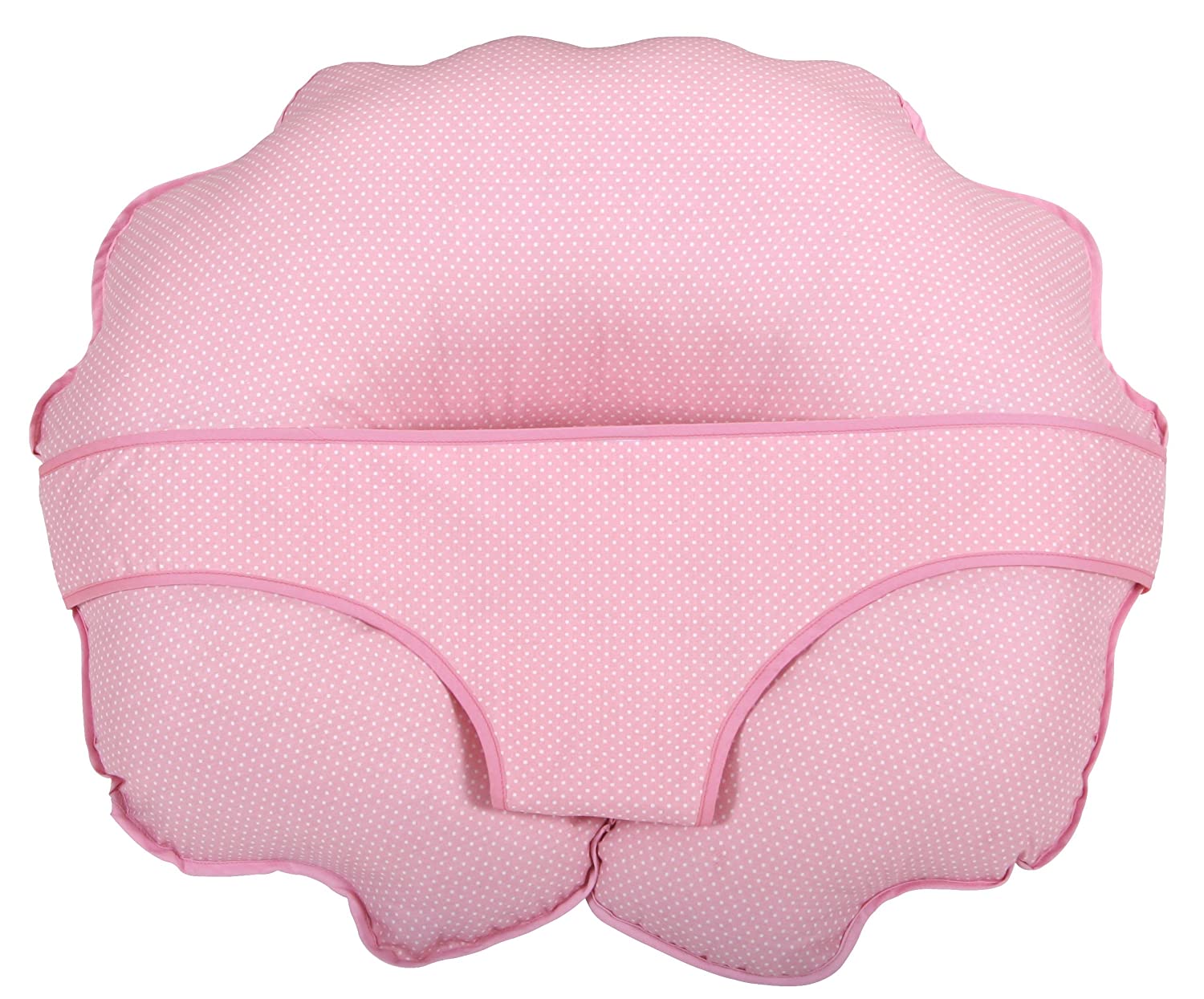 Leachco CuddleU Basic Nursing Pillow and More, Pink Pin Dot , 20x18x7