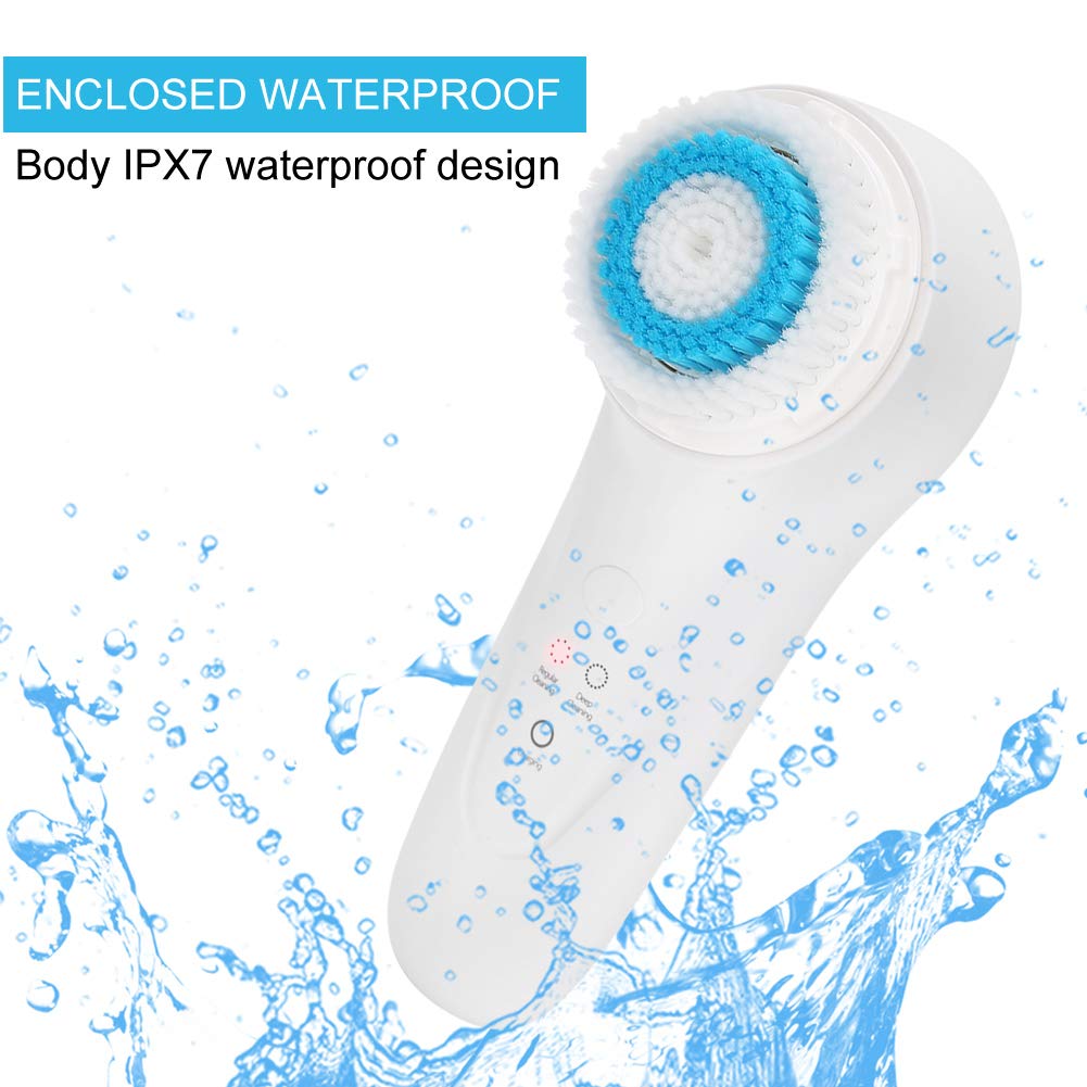 Facial Cleansing Instrument, Sonic Micro‑Vibration Massage Electric Facial Cleansing Brush Conveni