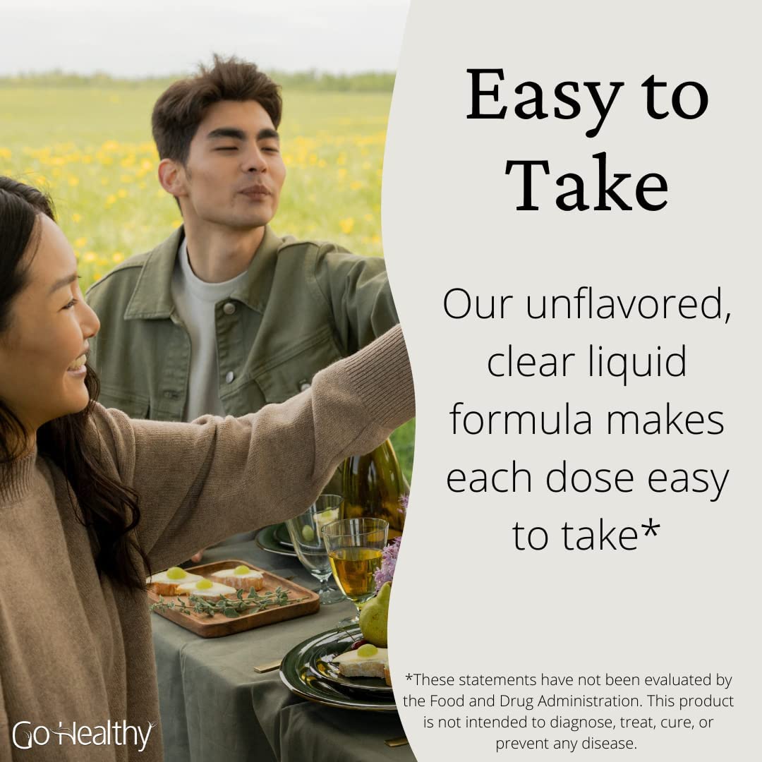 Go Healthy Probiotics for Women, Men, Teens Digestive & Immune Health -Organic Unflavored Liquid - 4
