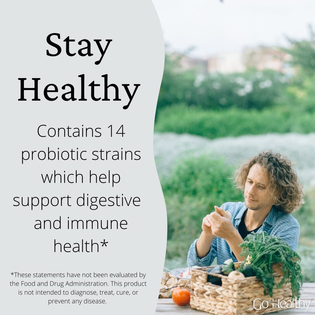 Go Healthy Probiotics for Women, Men, Teens Digestive & Immune Health -Organic Unflavored Liquid - 4