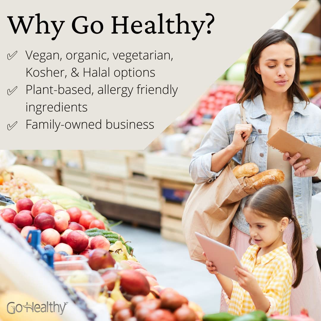 Go Healthy Probiotics for Women, Men, Teens Digestive & Immune Health -Organic Unflavored Liquid - 4