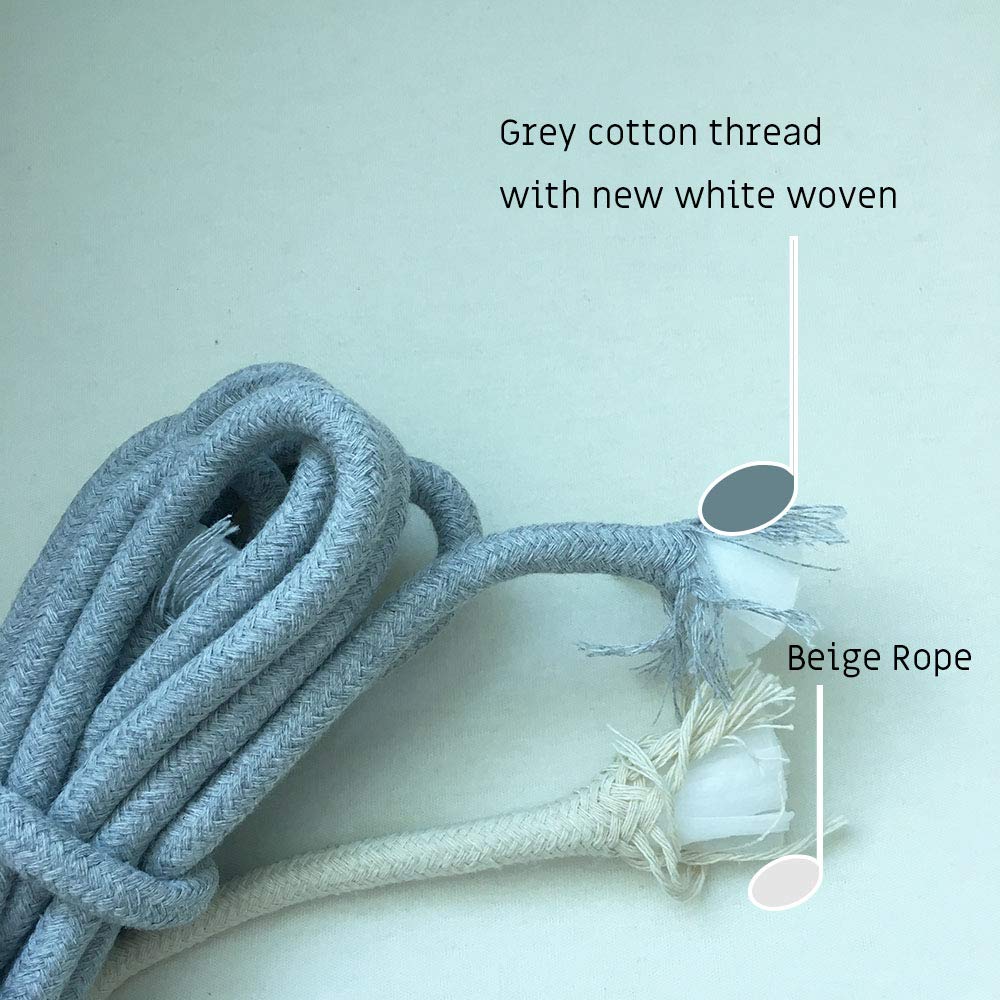 Iceblue XX Large Cotton Rope Basket Toy Organizer Storage Basket Hamper with Build-in Handles