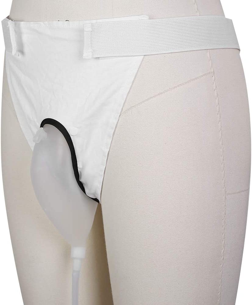 Urine Collection Bag, Reusable Silicon Cotton Urinal, No Leakage, Anti Backflow, Breathable, Equippe
