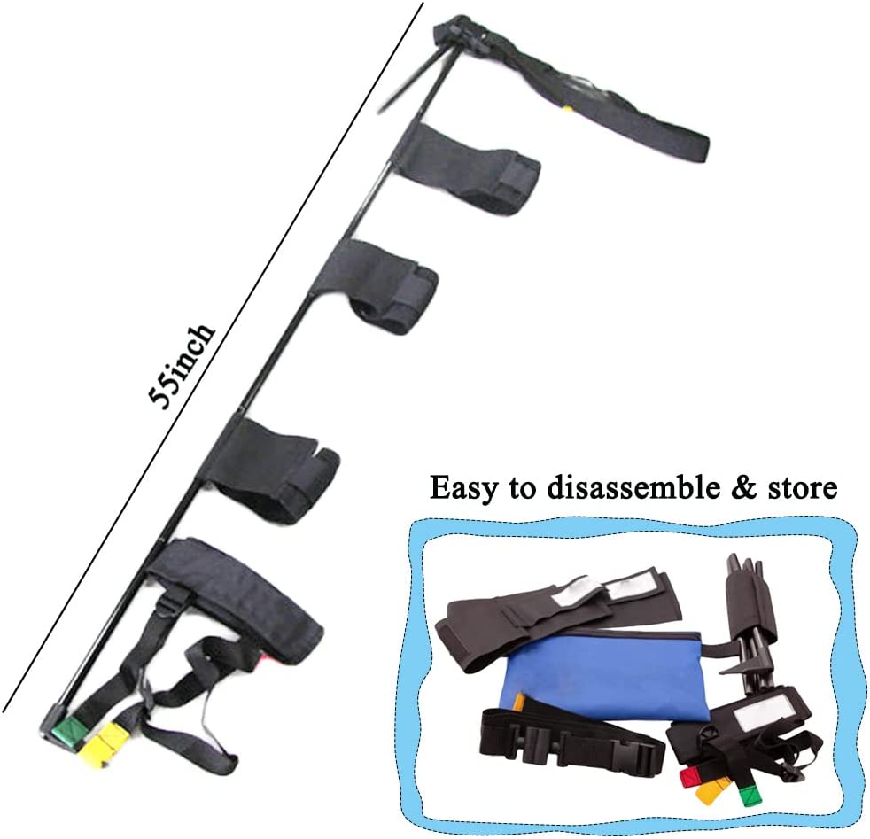 First Aid Leg Traction Splint, Outdoor Calf Feet Thigh Immobilization Device for Emergency Rescue & 