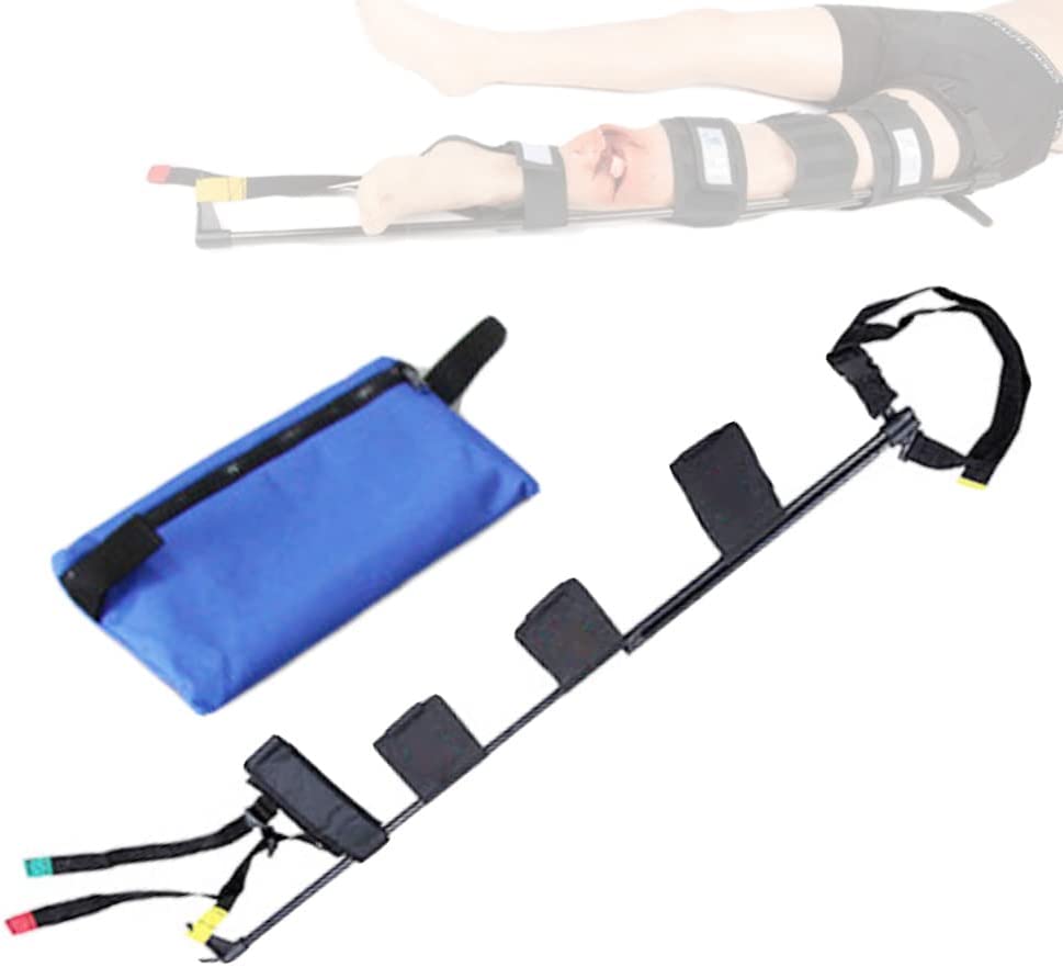 First Aid Leg Traction Splint, Outdoor Calf Feet Thigh Immobilization Device for Emergency Rescue & 