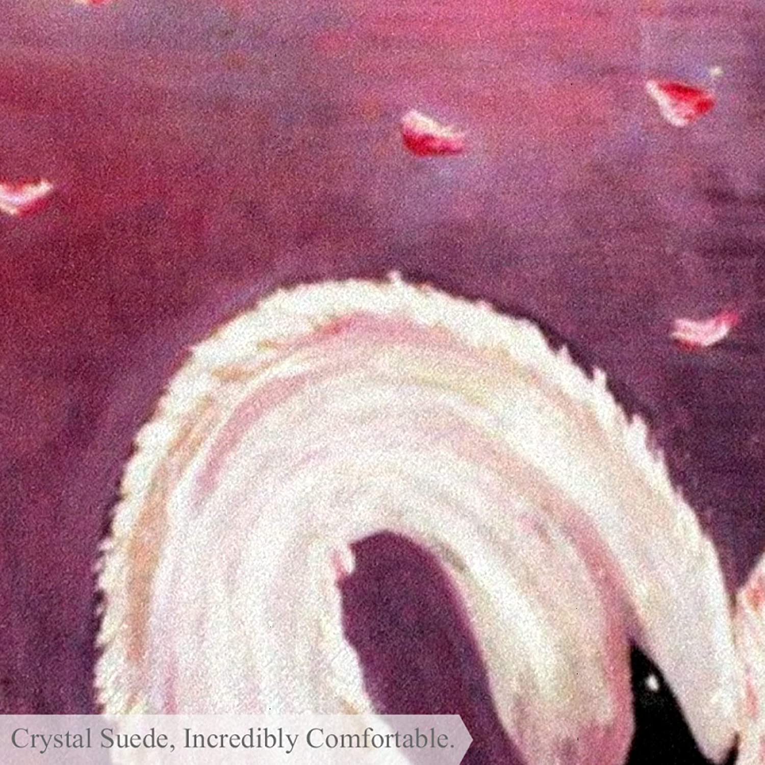 Swan Lake Baby Crawling Mat Soft Comfy Round Carpet Bathroom Living Room Non Slip pad for Room Decor