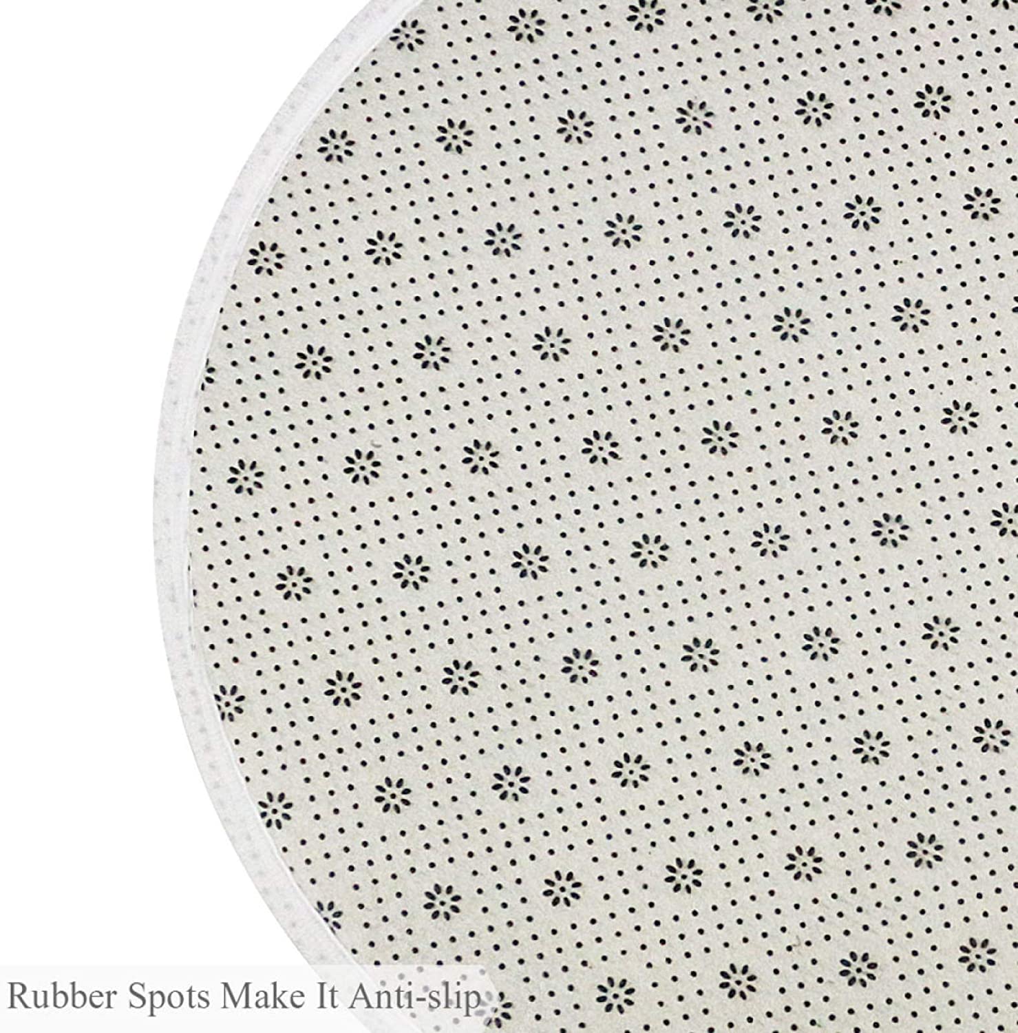 Swan Lake Baby Crawling Mat Soft Comfy Round Carpet Bathroom Living Room Non Slip pad for Room Decor