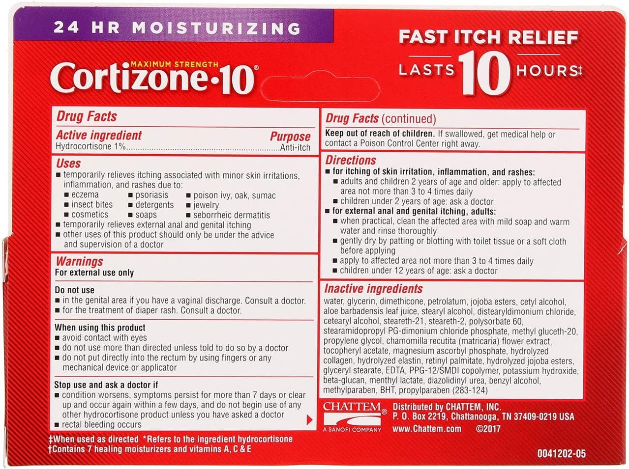 Cortizone 10 Maximum Strength Intensive Healing formula, 2 Ounce (Pack of 2), Anti-Itch Cream with C