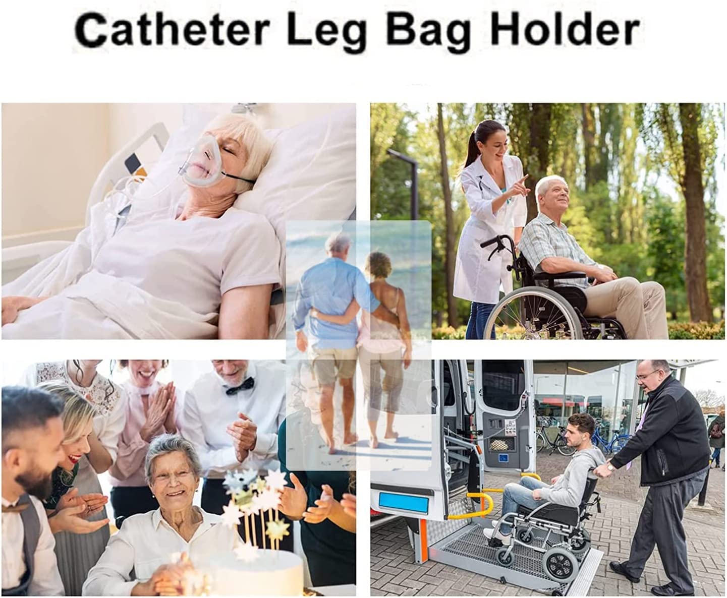 2PCs Catheter Leg Bag Holder Foley Catheter Leg Strap Urinary Drainage Tube Holder Catheter Stabiliz