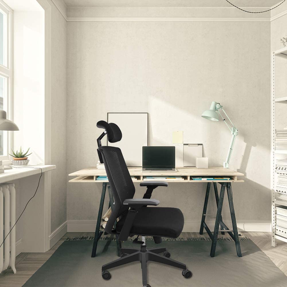 Ergonomic Office Chair, High Back Home Office Desk Chair, Adjustable Mesh Chair, Tilt Back & Lifted 