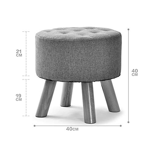 WSZJJ Kids Solid Hard Wood, Crafted Hand-Painted Wood with Assembled Four-Legged Stool, Bedroom, Pla