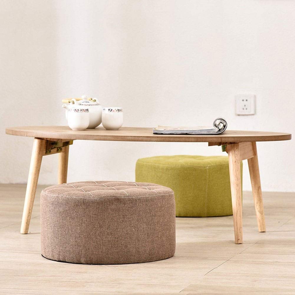 WSZJJ Kids Solid Hard Wood, Crafted Hand-Painted Wood with Assembled Four-Legged Stool, Bedroom, Pla