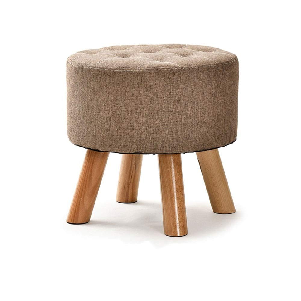 WSZJJ Kids Solid Hard Wood, Crafted Hand-Painted Wood with Assembled Four-Legged Stool, Bedroom, Pla