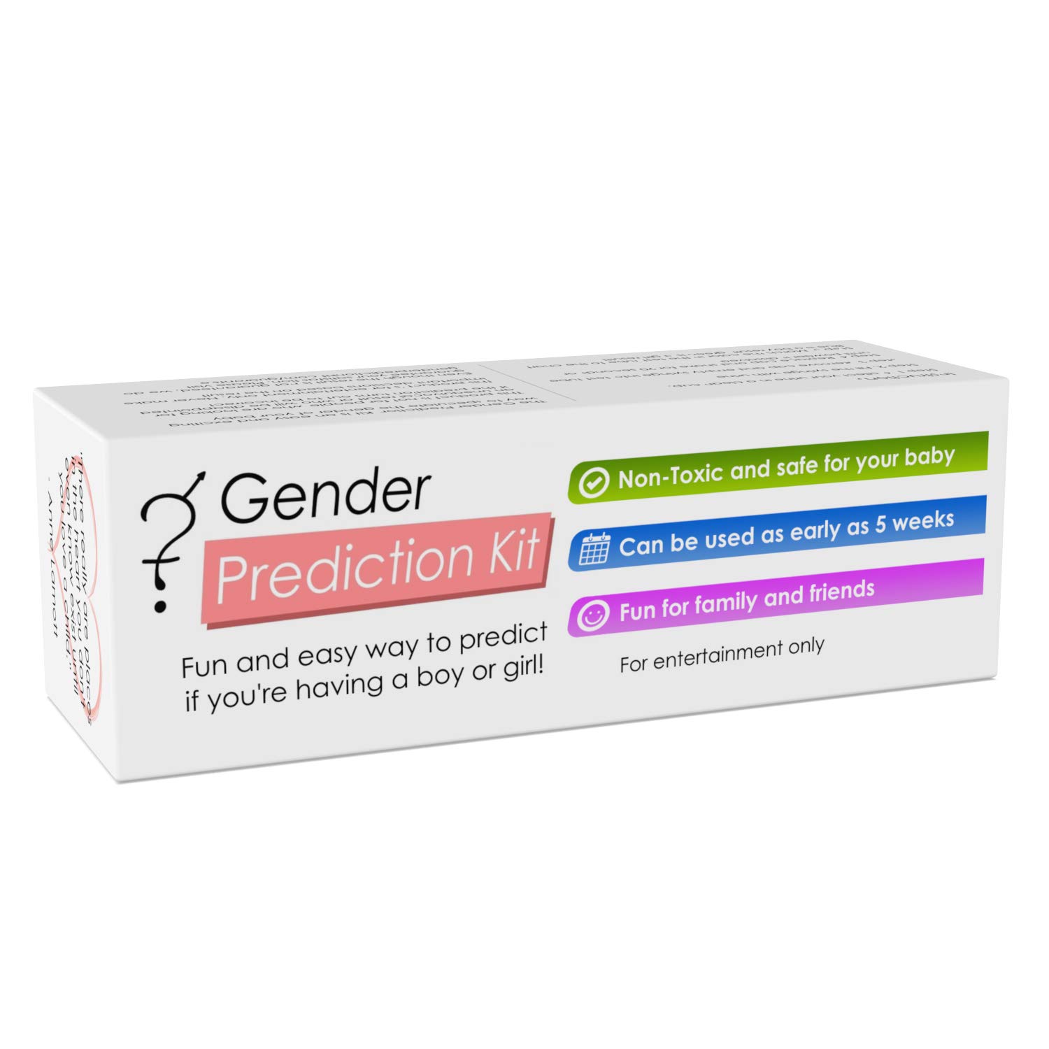 Baby Gender Prediction Test Kit - Early Pregnancy Prenatal Sex Test - Predict if Your Baby is a boy
