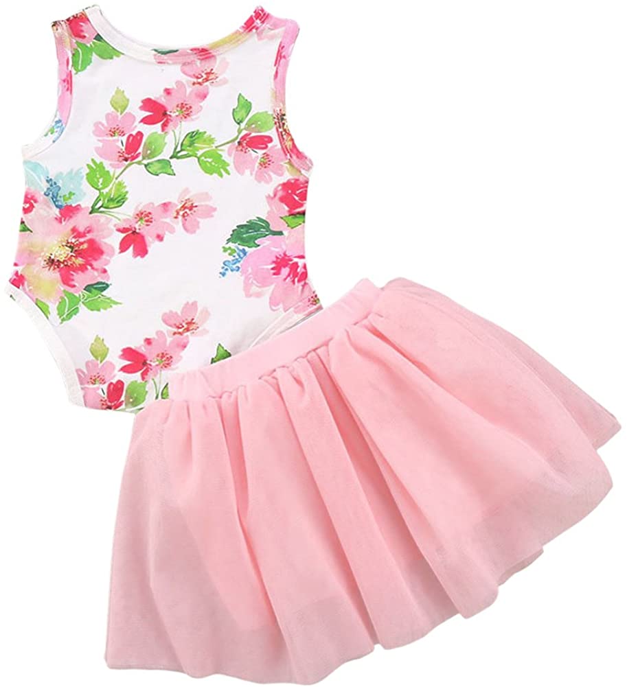 First Birthday Baby Girl Floral one Clothes for Newborn Infant Toddler