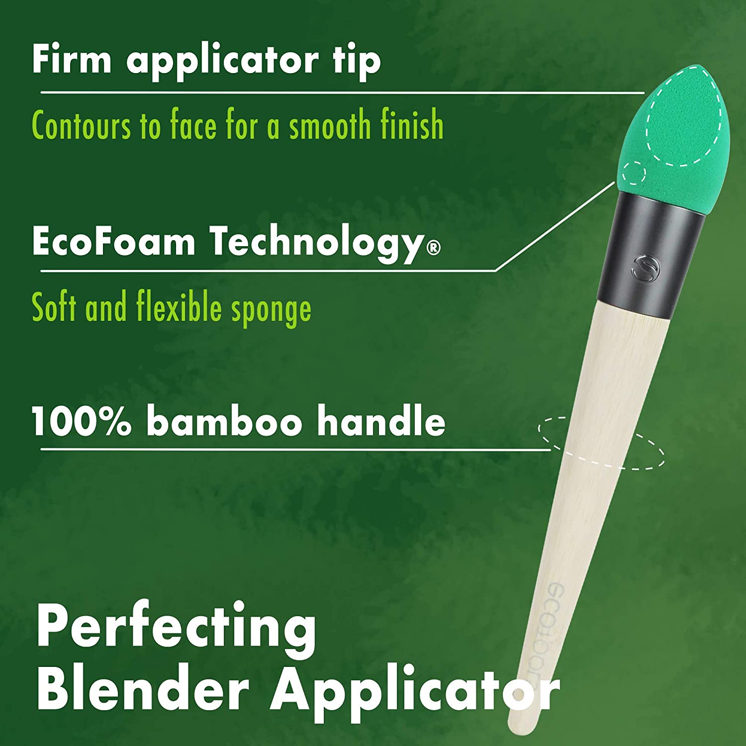 Ecotools Tri-Fecting Wedge Sponge Makeup Blender, Set of 4 Beauty Sponges