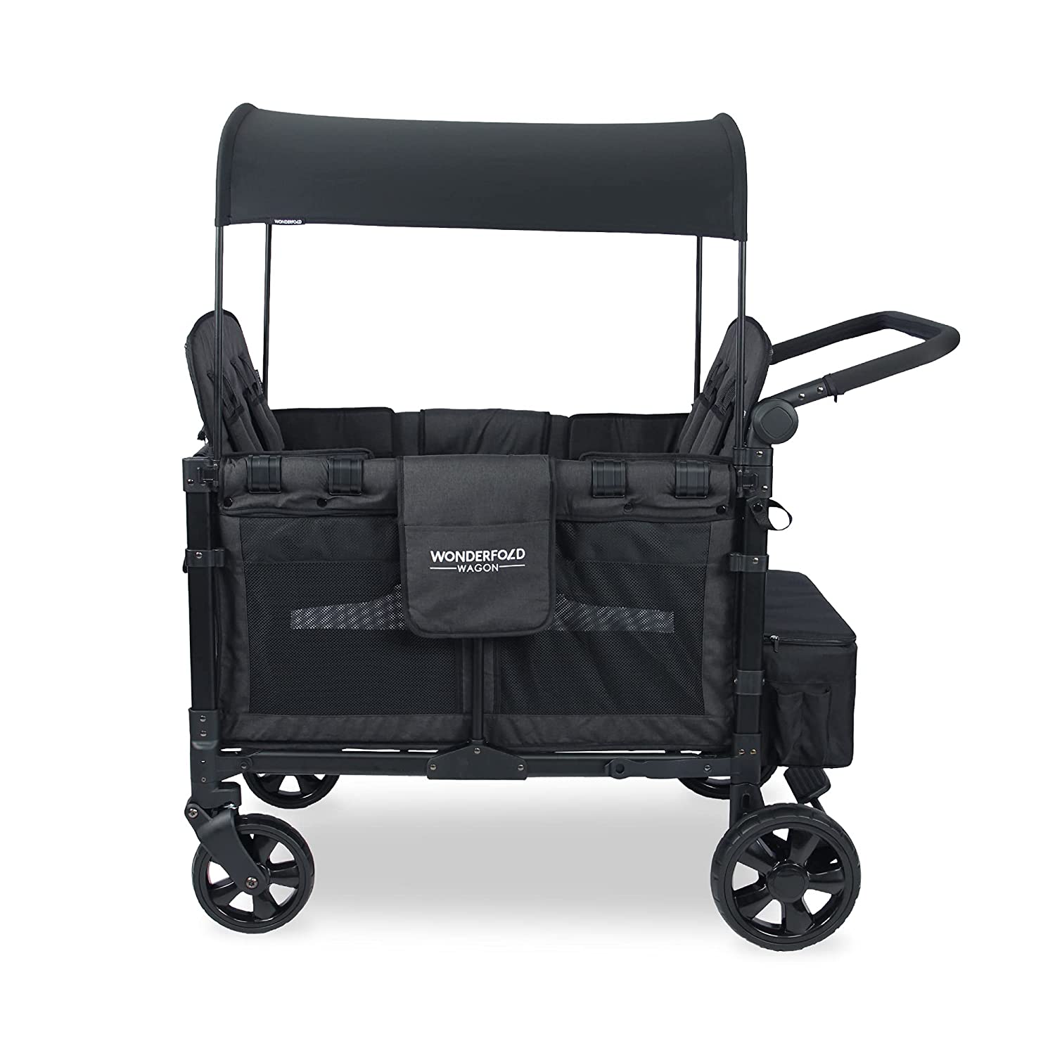 WONDERFOLD W4 Elite 4 Seater MultiFunction Quad Stroller Wagon with