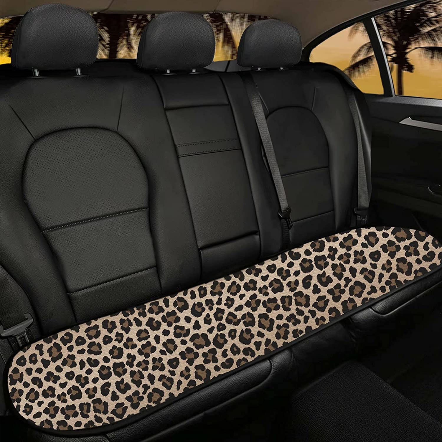 KUIFORTI Cute Dog Paw Car Seat Cushion, Dirtyproof Rear Bench Protector Bottom Seat Mat,Auto Seat Cu