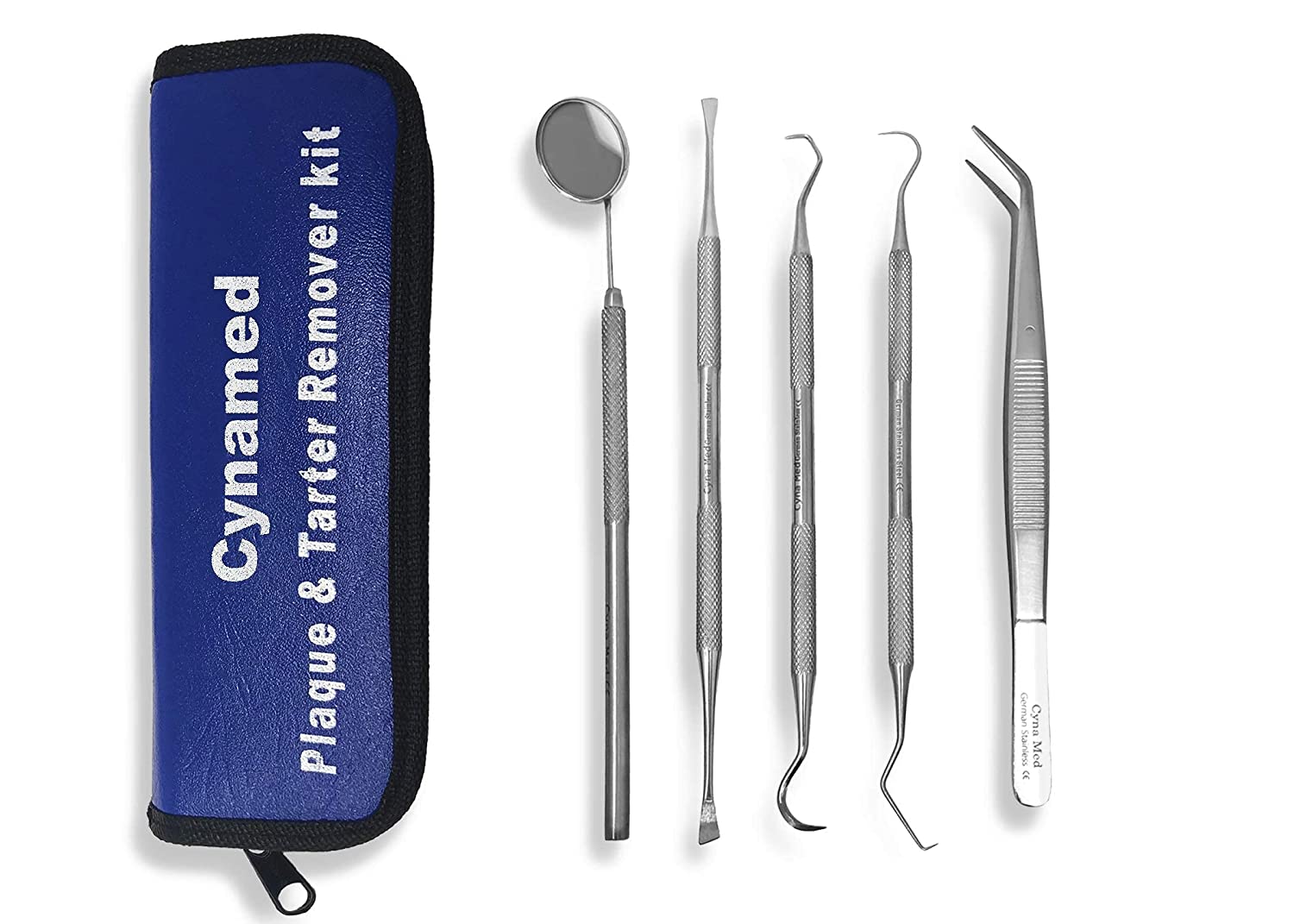 Cynamed -Dental Tools Dental Pick Oral Care Kit, Stainless Steel Dental Hygiene Kit Set, Tooth Scrap