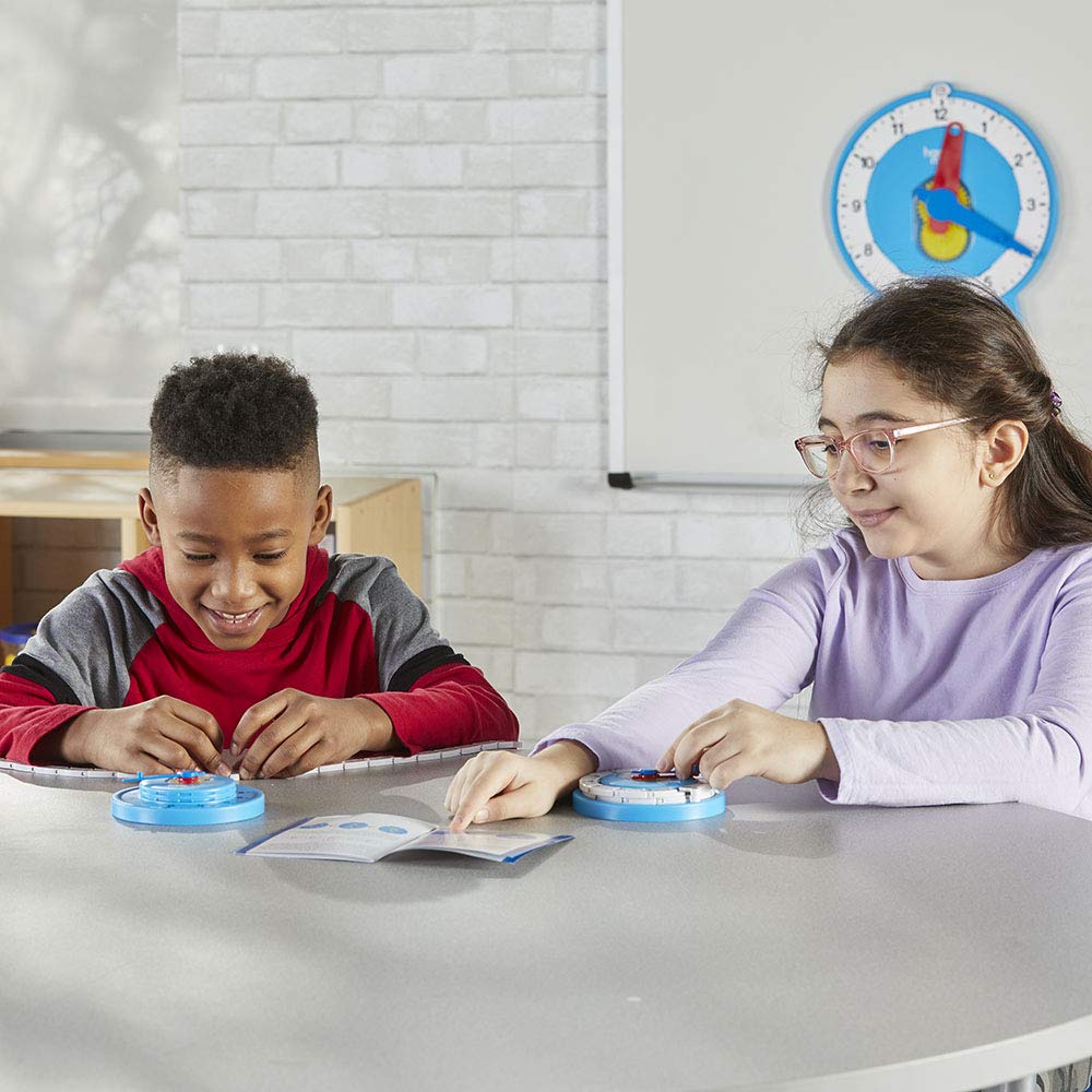 hand2mind Advanced Numberline Learning Clock, Kids Clock Learning, Teaching Clock, Telling Time Teac