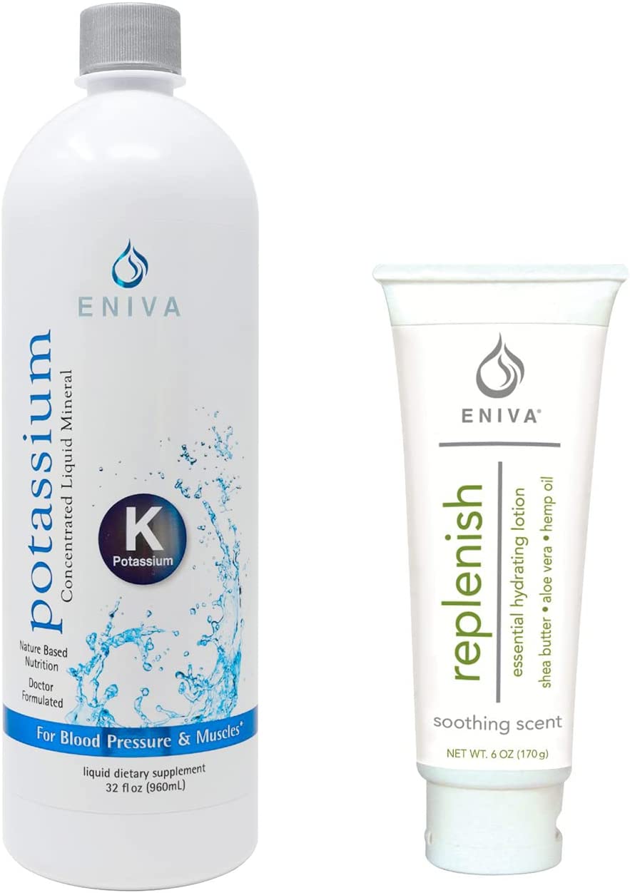 Eniva Liquid Ionic Potassium Boost Metabolic Function & Replenish Natural Hydrating Lotion