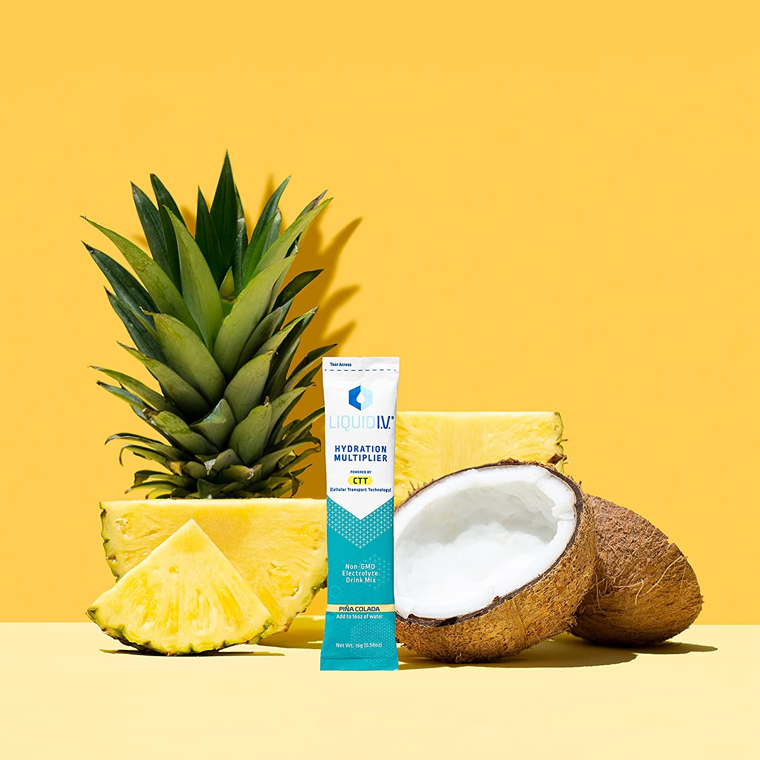 Liquid I.V. Hydration Multiplier - Pina Colada - Hydration Powder Packets | Electrolyte Drink Mix | 