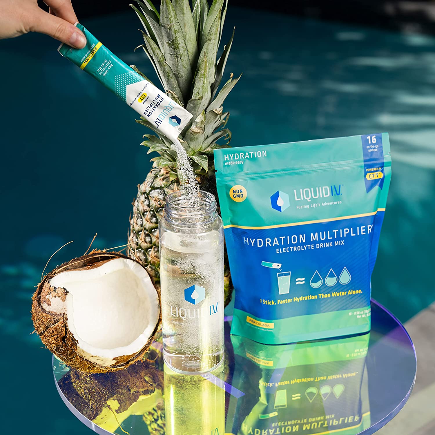 Liquid I.V. Hydration Multiplier - Pina Colada - Hydration Powder Packets | Electrolyte Drink Mix | 