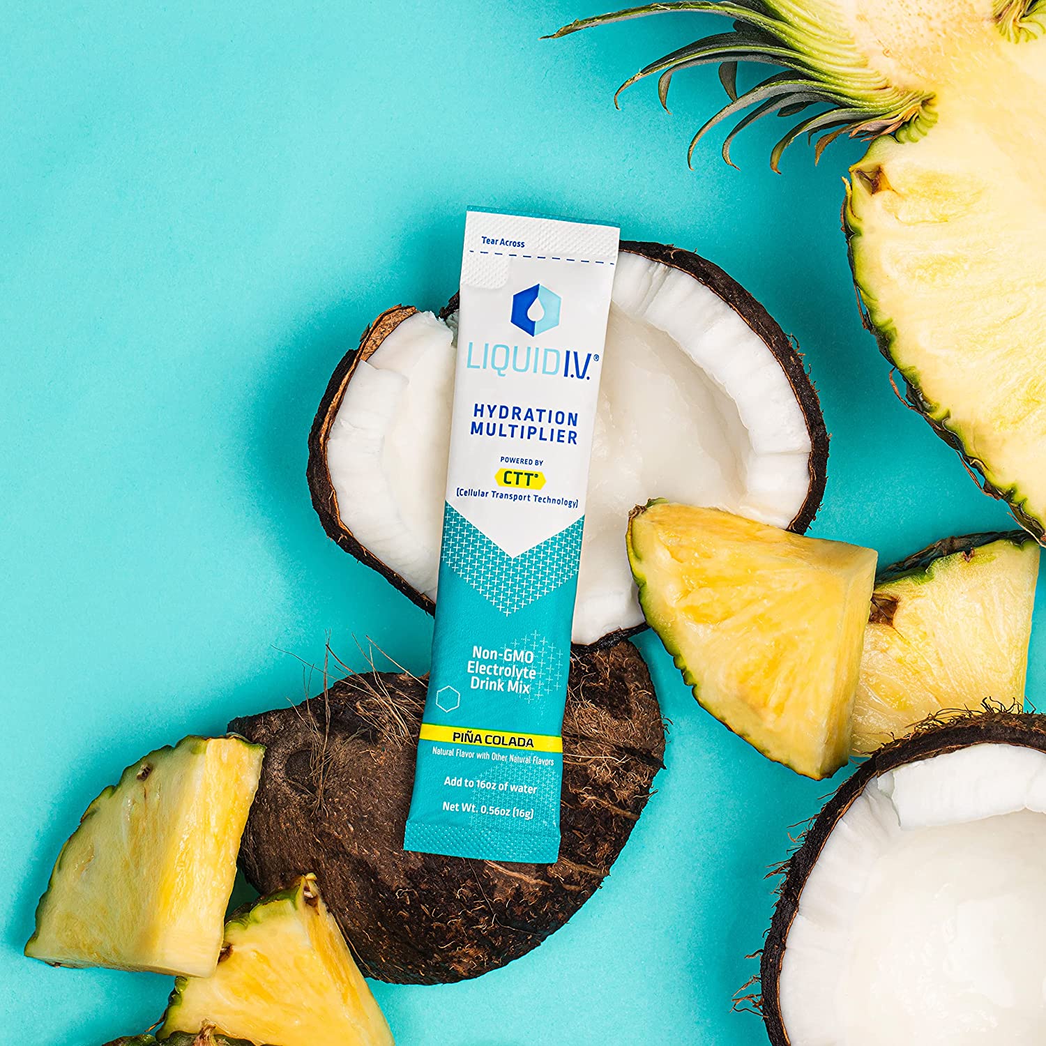 Liquid I.V. Hydration Multiplier - Pina Colada - Hydration Powder Packets | Electrolyte Drink Mix | 