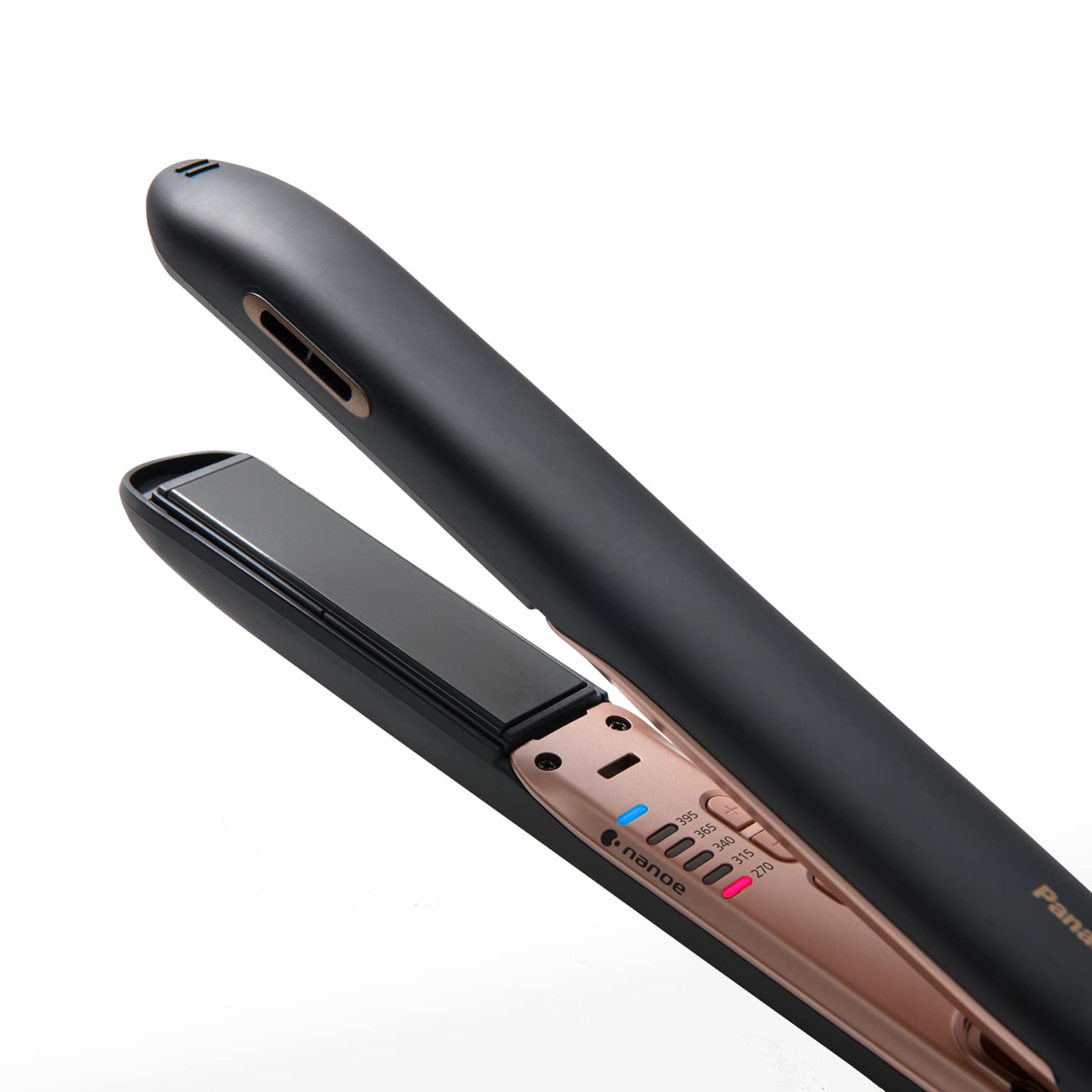 Panasonic nanoe 1” Flat Iron for Healthy, Shiny Hair, Hair Styling Iron with Ceramic Plates and In