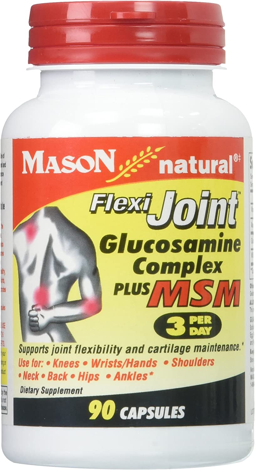 Mason Natural Glucosamine Complex Plus MSM with Vitamin C - Supports Joint Health, Improved Flexibil