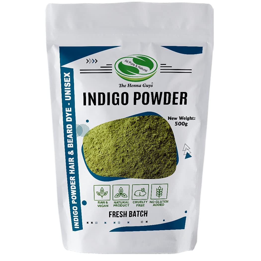 500 Grams / 1.2 lbs INDIGO POWDER For Hair Dye/Color - The Henna Guys