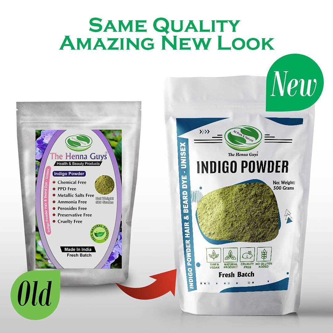 500 Grams / 1.2 lbs INDIGO POWDER For Hair Dye/Color - The Henna Guys