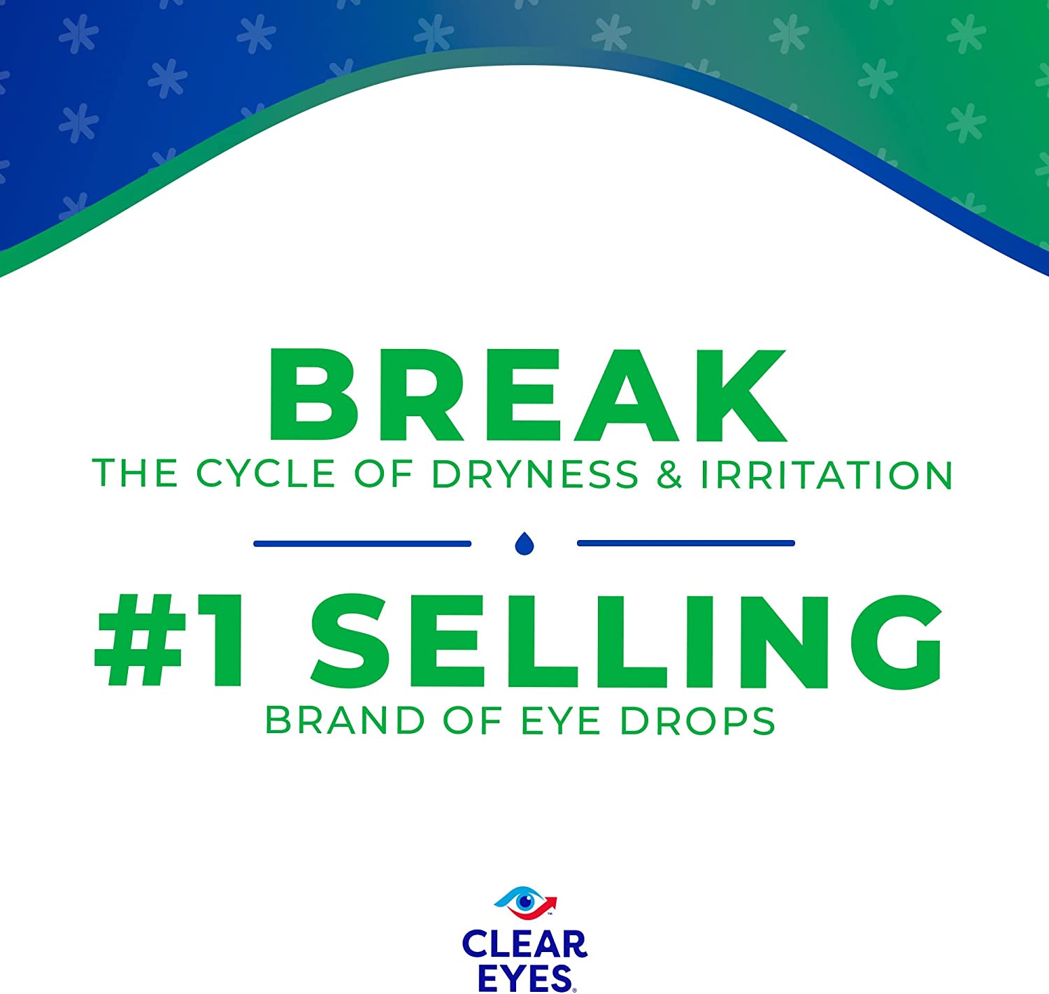 Clear Eyes Dry & Itchy Eye Relief Eye Drops, 0.5 Fl Oz