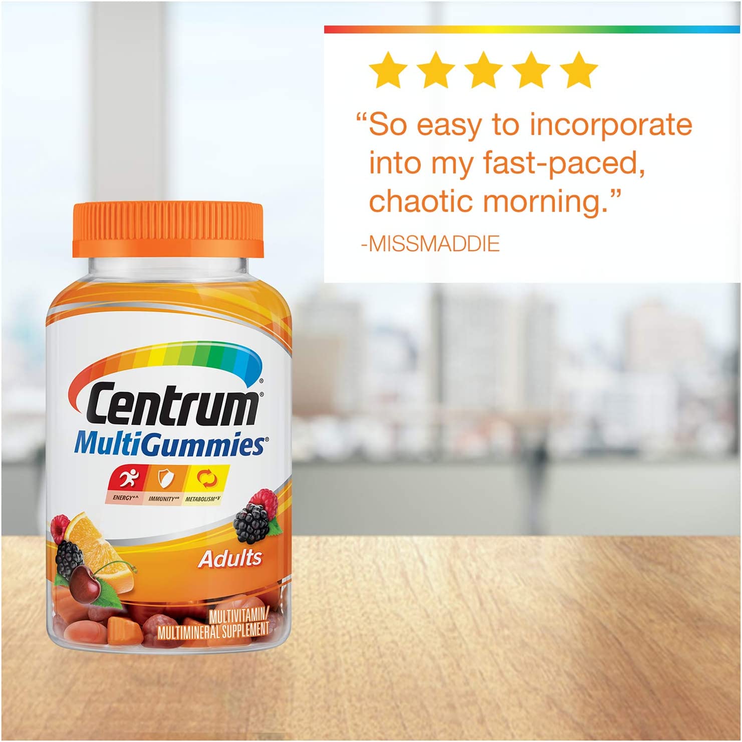 Centrum MultiGummies Multivitamin / Multimineral Supplement Gummies