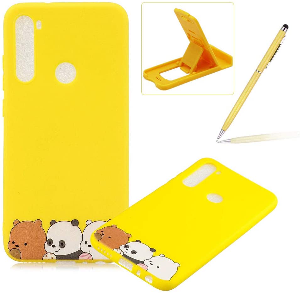 TPU Case for Samsung Galaxy A21,Soft Cover for Samsung Galaxy A21,Herzzer Ultra Slim Stylish [Bear F