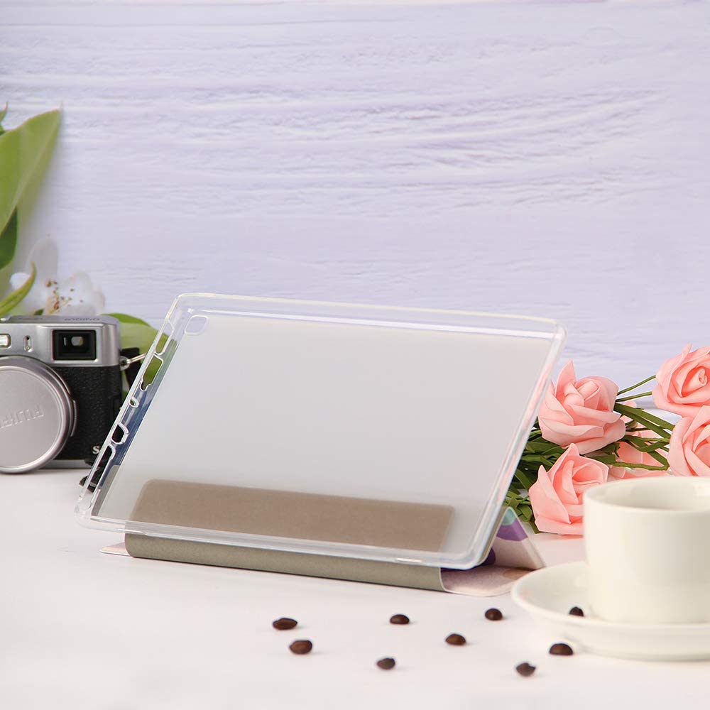 Herzzer Three Fold Leather Case for Amazon Fire HD 8 2016/2017/2018,Slim Multi-Angle View Folio Stan