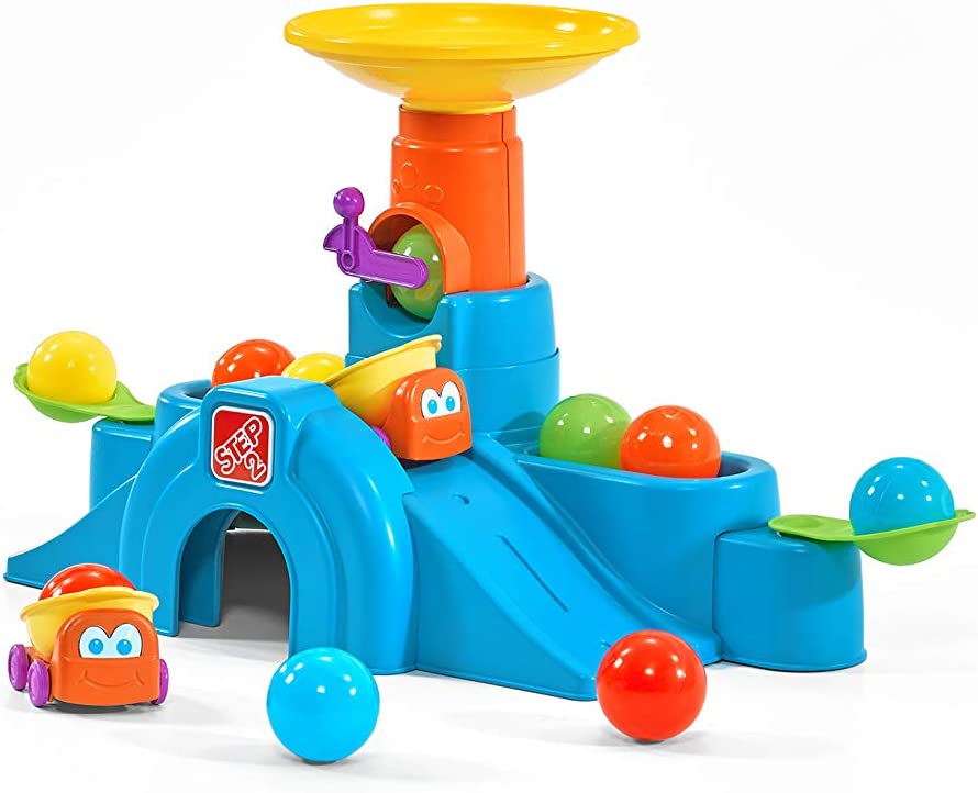 Step2 Ball Buddies Tunnel Tower Toddler Ball Activity Toy Play