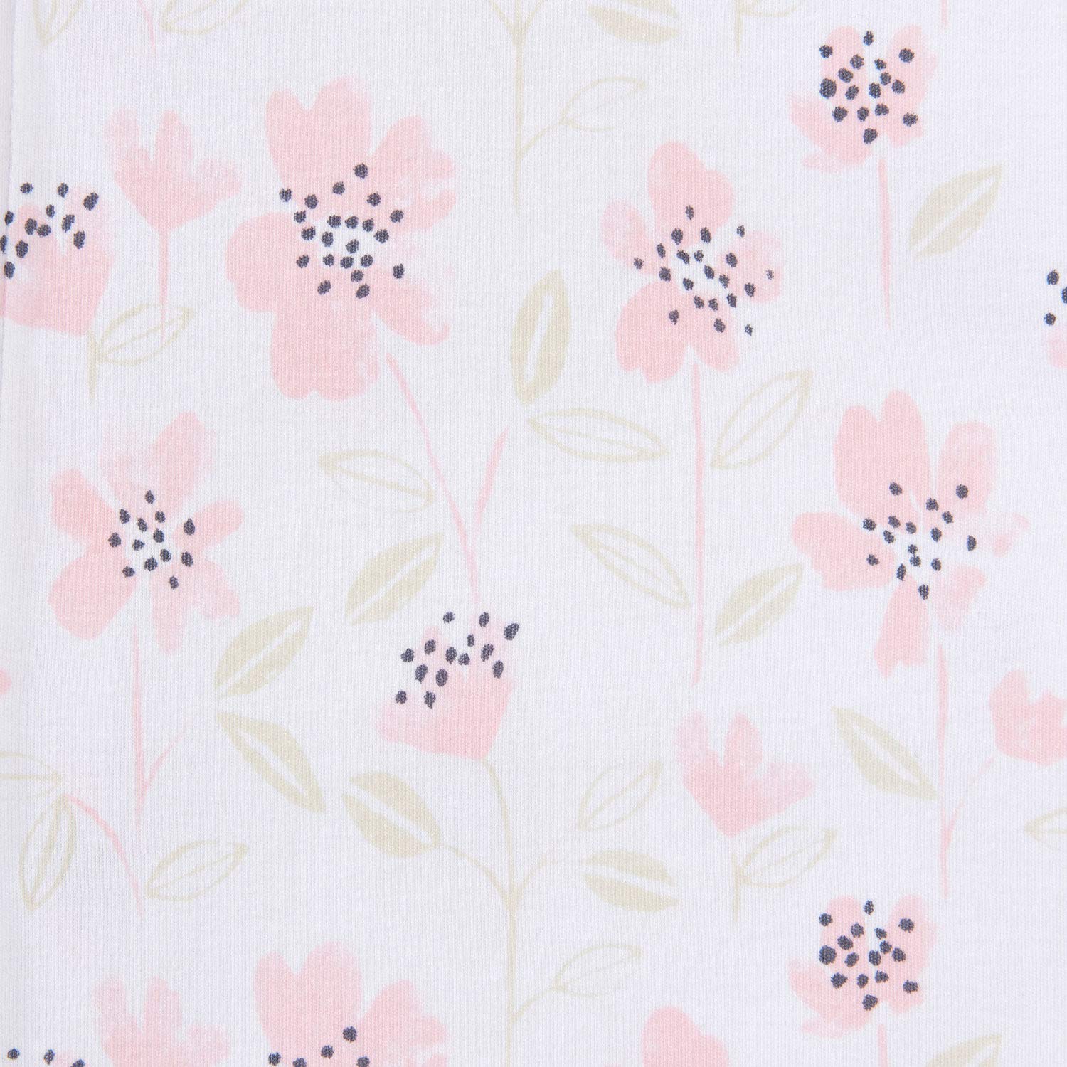 HALO Sleepsack Cotton Wearable Blanket, TOG 0.5, Wildflower Blush, Small