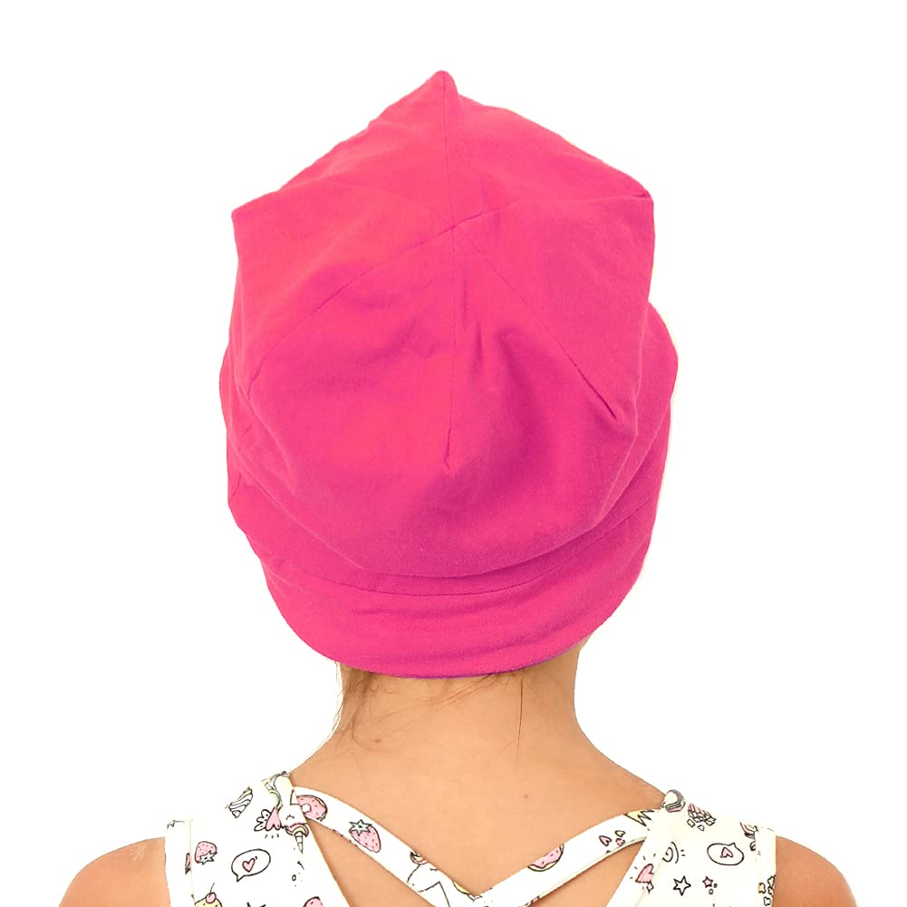 Sent Hair Kids Satin Lined Bonnet Silk Slouchy Beanie for Natural Hair Adjustable Sleep Bonnet Slap 