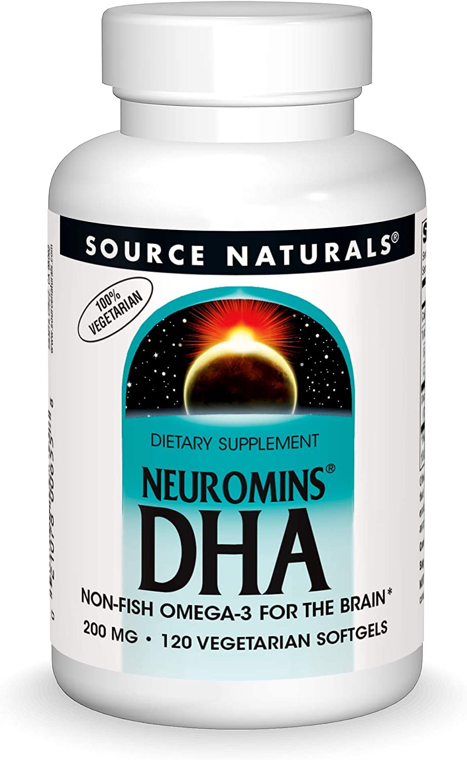 Source Naturals DHA, Neuromins 200 mg Non-Fish Omega-3 for the Brain - 120 Softgels