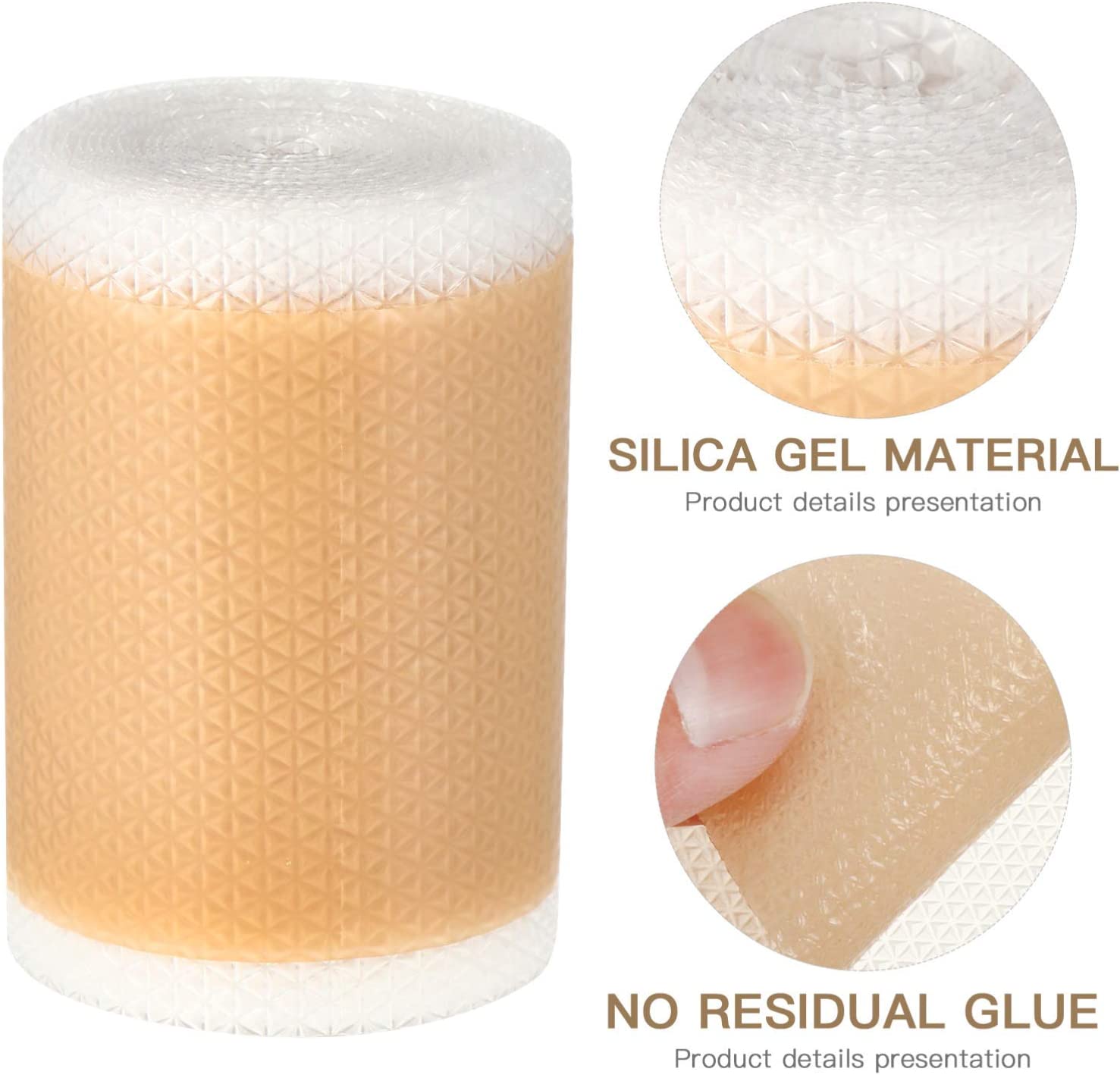 Healifty Silicone Scar Sheets CICA Care Gel Sheet Waterproof Scar Removal Stickers Wound Repair Desa