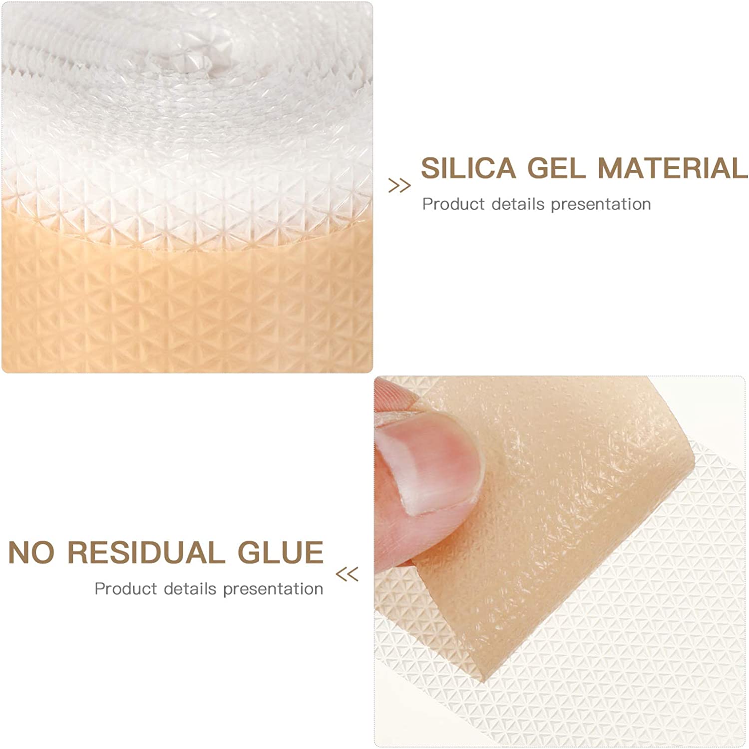 Healifty Silicone Scar Sheets CICA Care Gel Sheet Waterproof Scar Removal Stickers Wound Repair Desa