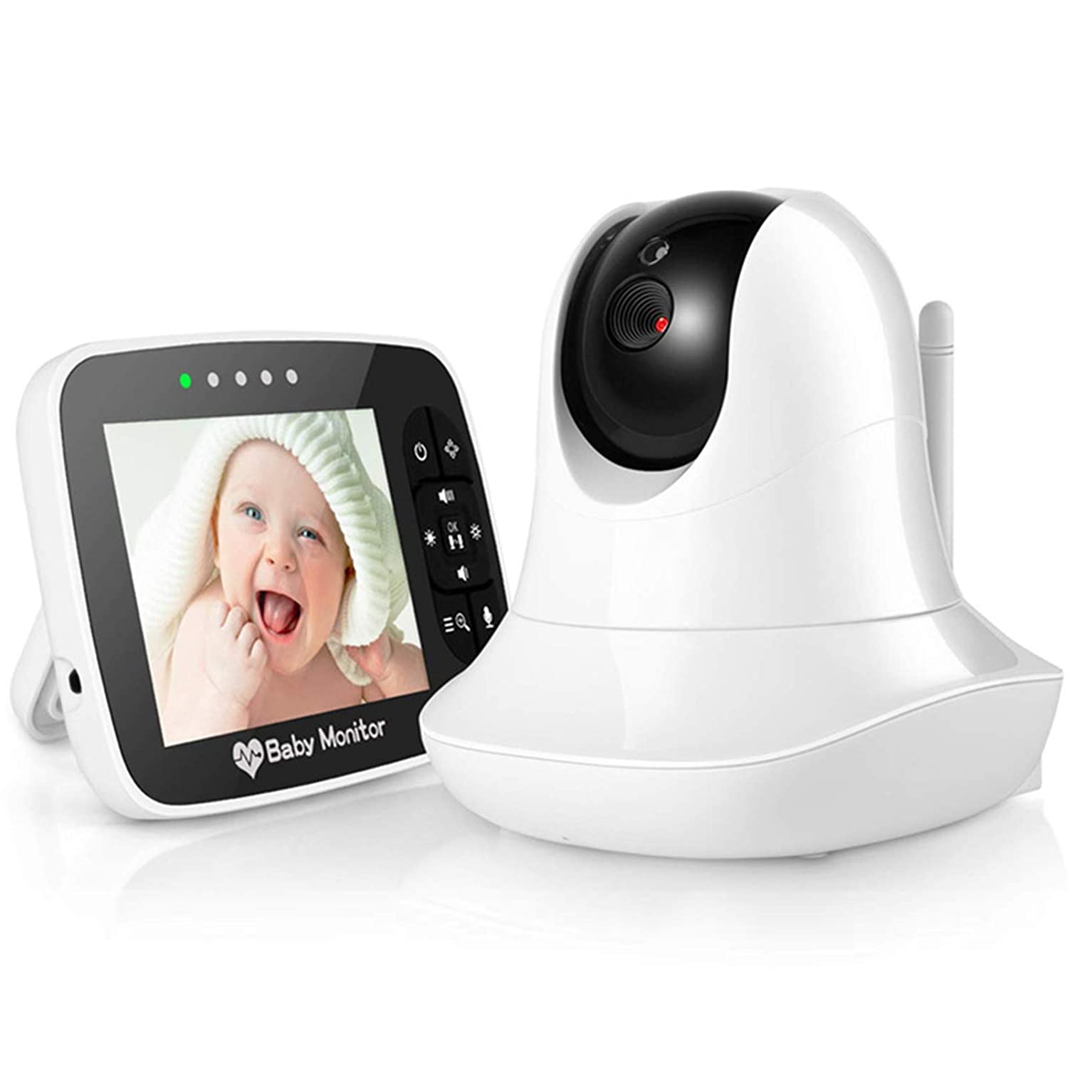 3.5 Inch Video Baby Monitor with Camera and Audio Portable Wireless Smart Baby Camera Infared Night