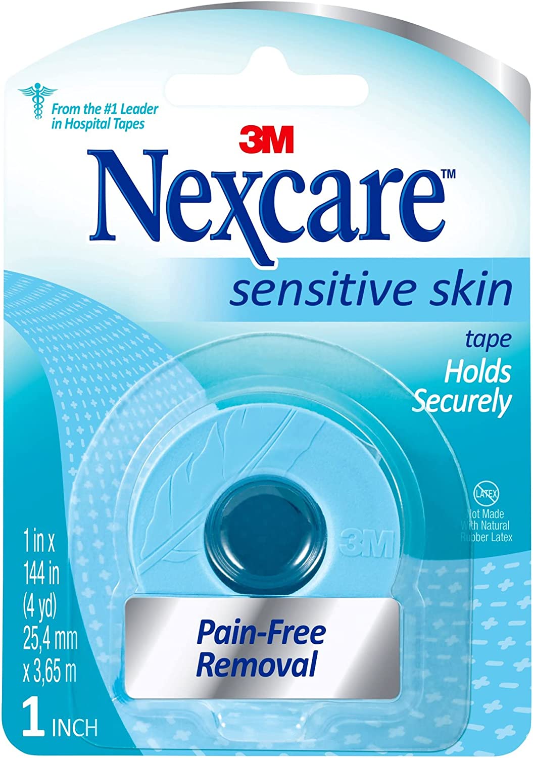 Nexcare Sensitive Skin Low Trauma Tape 1 X 144 Inch - 1 Ea