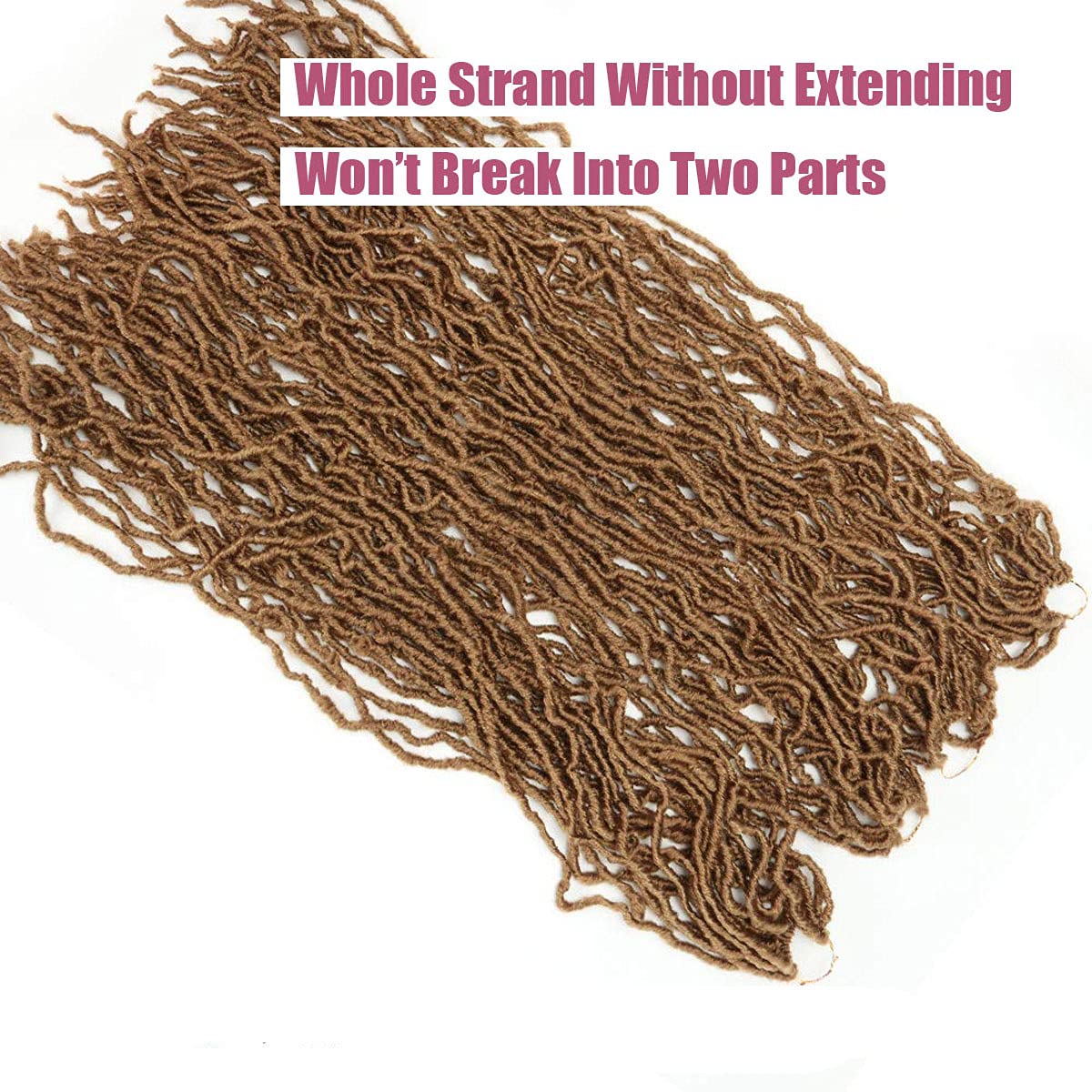 36 Inch 4 Packs Soft Locs Crochet Hair Brown Color 27 Whole Strand No Extended Long New Faux Locs Pr