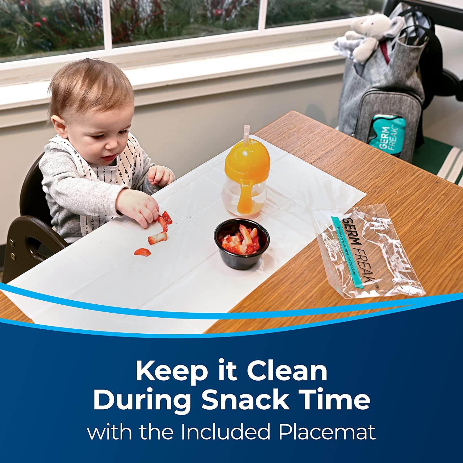 BISSELL Germ Freak Travel Kit with Spot Clean, Sanitize Spray, Wipes & Hand Gel, Protective Gloves &