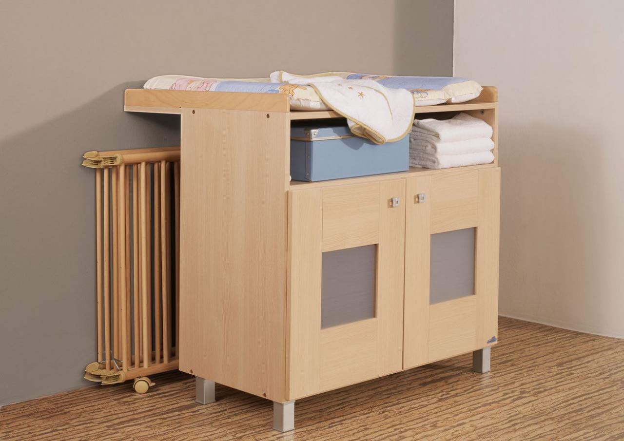 Geuther Laufstall Lucilee - zusammenfalltbares Laufgitter, T\xc3\x9cV gepr\xc3\xbcft aus Holz in Nat