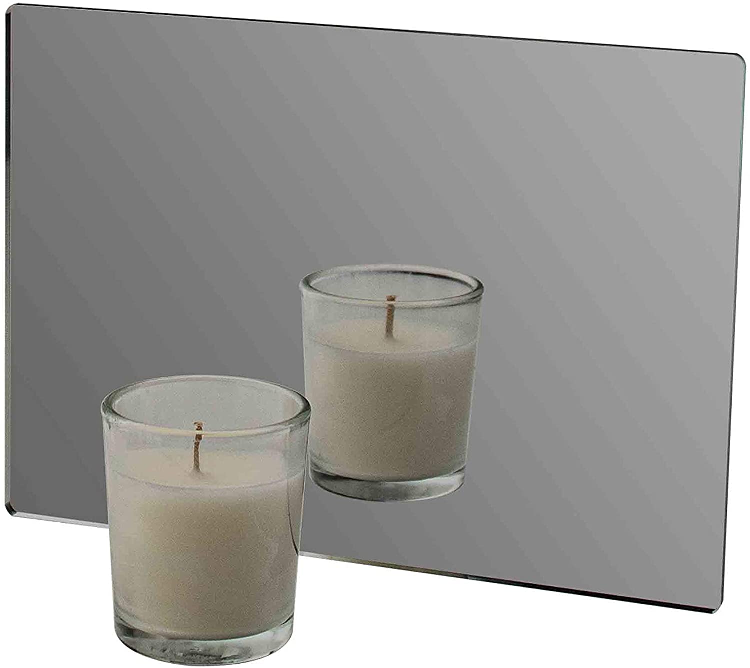 Marketing Holders 5 x 7 Mirror Sheet with Protective Film Lightweight Durable Home Architectural Des