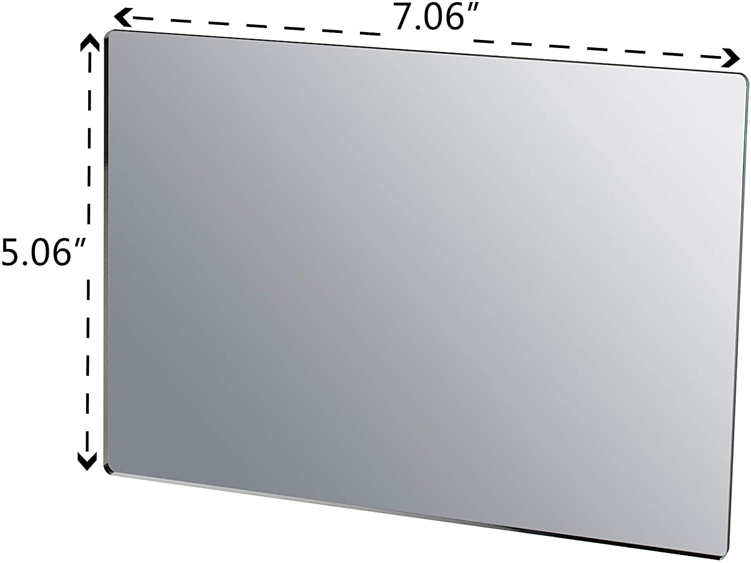 Marketing Holders 5 x 7 Mirror Sheet with Protective Film Lightweight Durable Home Architectural Des